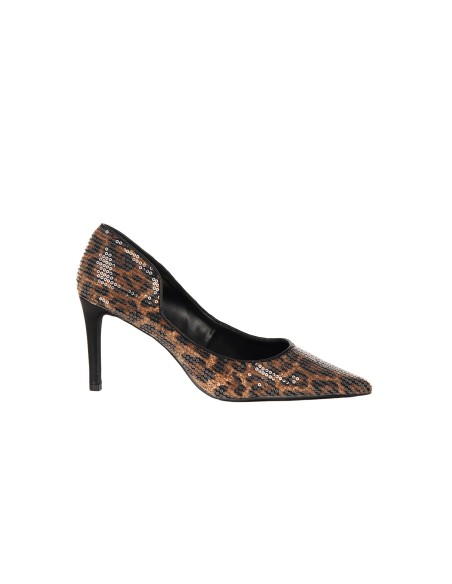 Rinascimento gevlekte stiletto-pumps, bedekt met transparante pailletten