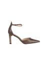 Puntige glitter sandalen met enkelbandje van Rinascimento