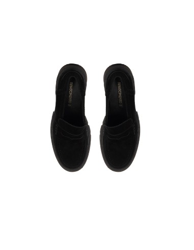 Chunky mocassins van imitatie suède van Rinascimento