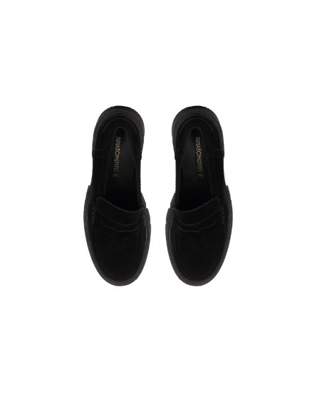 Chunky mocassins van imitatie suède van Rinascimento