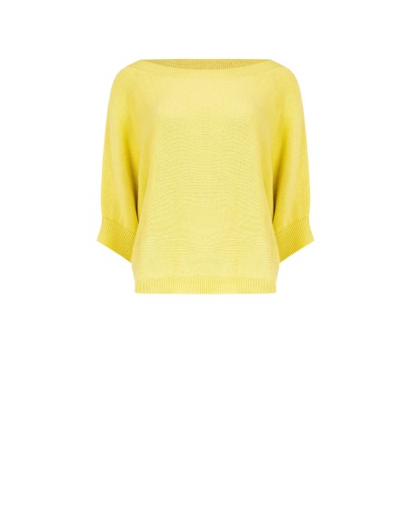 Oversized katoenen trui met vleermuismouwen Rinascimento