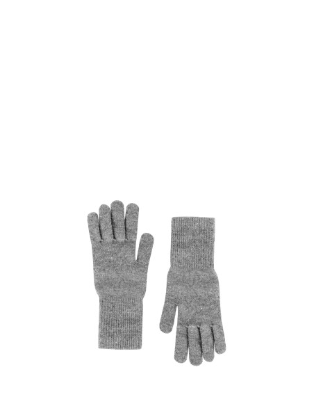 Handschoenen van een viscose-wolmix met micro-pailletten van Rinascimento