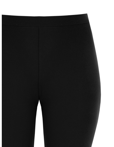Rechte curvy broek van scuba-crêpe met elastische tailleband achteraan – Rinascimento Curvy