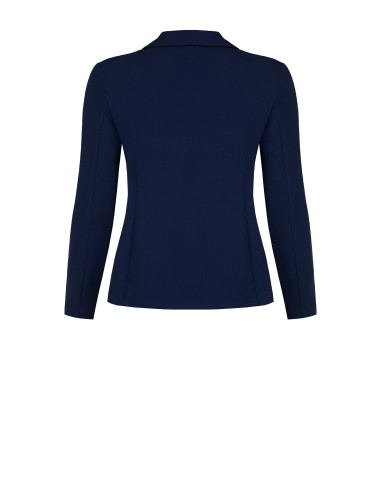 Getailleerde curvy blazer van scuba-crêpe met bijpassende knopen, Rinascimento Curvy