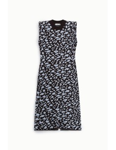 Mouwloze midi-jurk met abstracte print Please 2