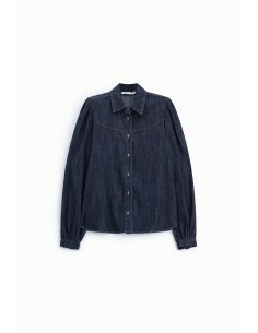 Shirt met klassieke kraag en wijde lange mouwen Please 2