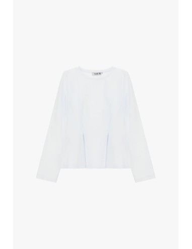 T-shirt met lange mouwen en rechte snit, alstublieft