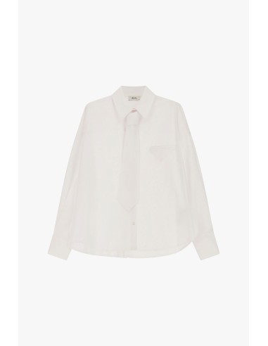 Oversized overhemd met afneembare stropdas en borstzakje Dixie
