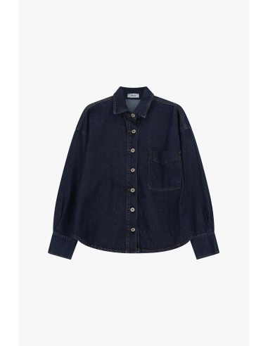 Oversized overhemd met borstzakje en knopen aan de voorkant Dixie