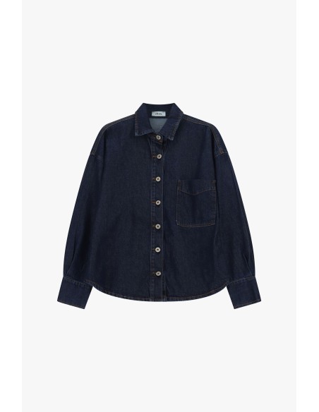 Oversized overhemd met borstzakje en knopen aan de voorkant Dixie