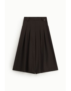 Brede palazzo-broek met plooien aan de voorkant van Dixie