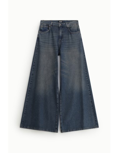 Dixie-jeans met wijde pijpen, hoge taille en vijf zakken