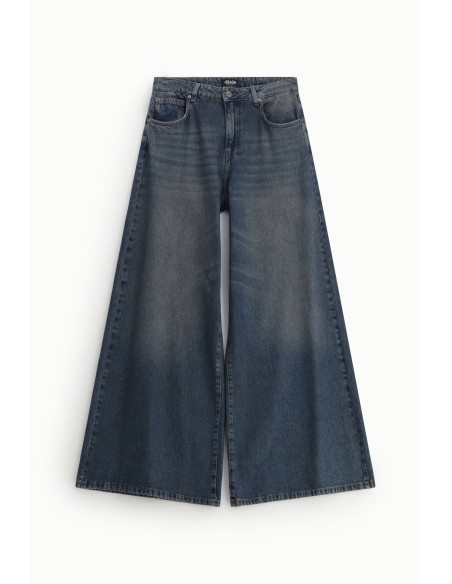 Dixie-jeans met wijde pijpen, hoge taille en vijf zakken