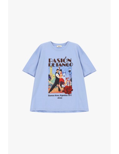 Dixie T-shirt met korte mouwen en tango-print|