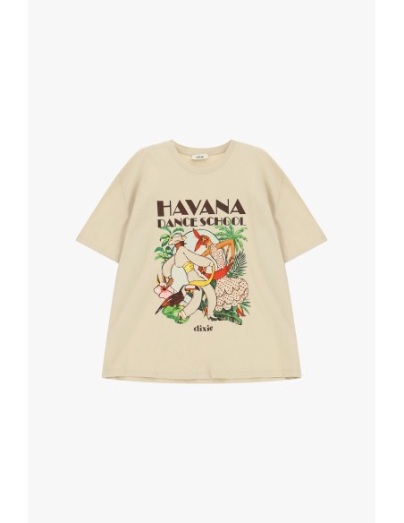 T-shirt met korte mouwen en Havana Dance Dixie-print