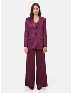 Getailleerde blazer van jacquard-satijn Rinascimento 2