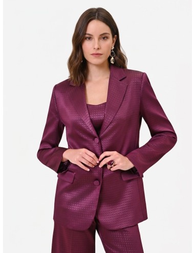 Getailleerde blazer van jacquard-satijn Rinascimento