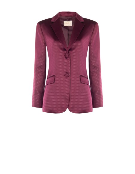 Getailleerde blazer van jacquard-satijn Rinascimento