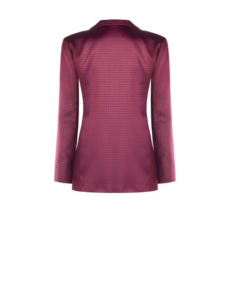 Getailleerde blazer van jacquard-satijn Rinascimento