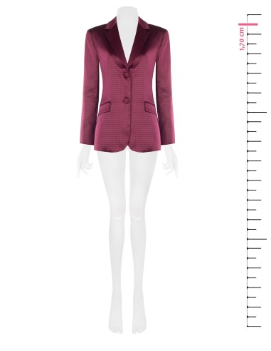 Getailleerde blazer van jacquard-satijn Rinascimento