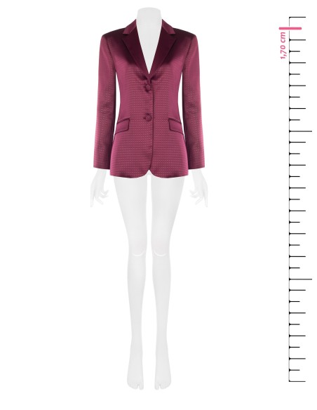 Getailleerde blazer van jacquard-satijn Rinascimento
