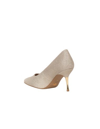 Glitter-stiletto pumps met middelhoge metalen hak Rinascimento