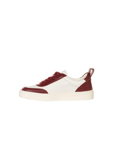Bicolor sneakers van imitatieleer met RR Rinascimento-logo