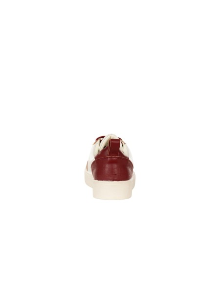 Bicolor sneakers van imitatieleer met RR Rinascimento-logo