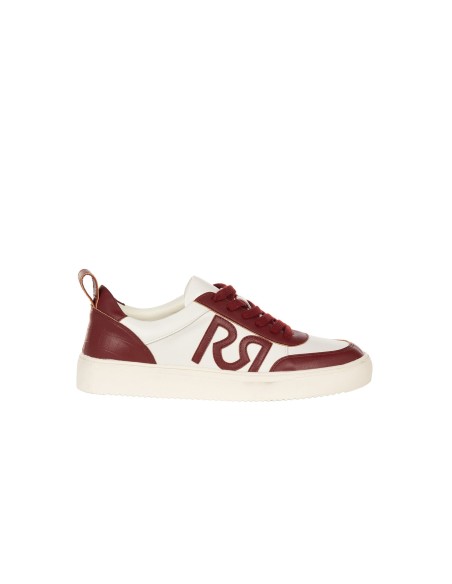 Bicolor sneakers van imitatieleer met RR Rinascimento-logo