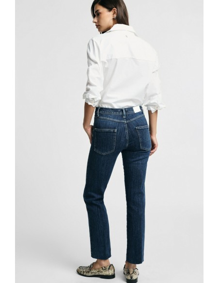 Rechte pijp-jeans met vijf zakken alstublieft