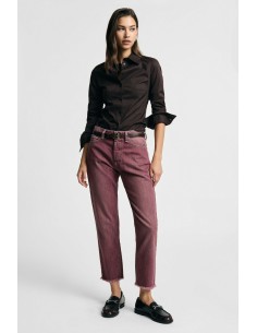 Regular-fit cropped broek met gerafelde zoom Alstublieft