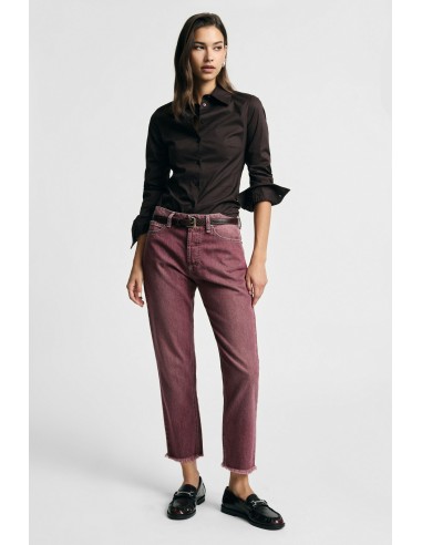 Regular-fit cropped broek met gerafelde zoom Alstublieft