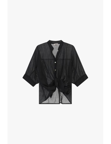 Cropped blouse met knoopdetail aan de voorkant en omgeslagen mouwen van Dixie