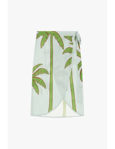 Dixie wikkelrok met palmprint