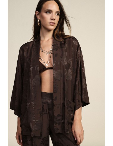 Dixie blazer in kimonomodel met ruime pasvorm en zakken aan de voorkant
