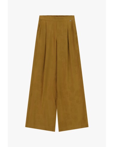 Dixie palazzobroek met plooien en elastische taille
