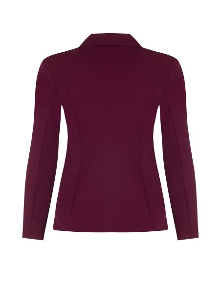 Getailleerde curvy blazer van scuba-crêpe met bijpassende knopen, Rinascimento Curvy