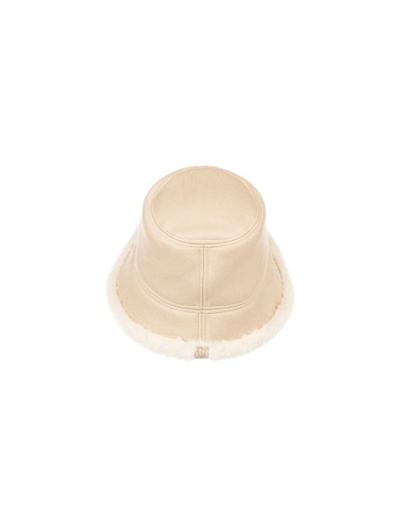 Bucket hoed van imitatie-schapenvacht Rinascimento