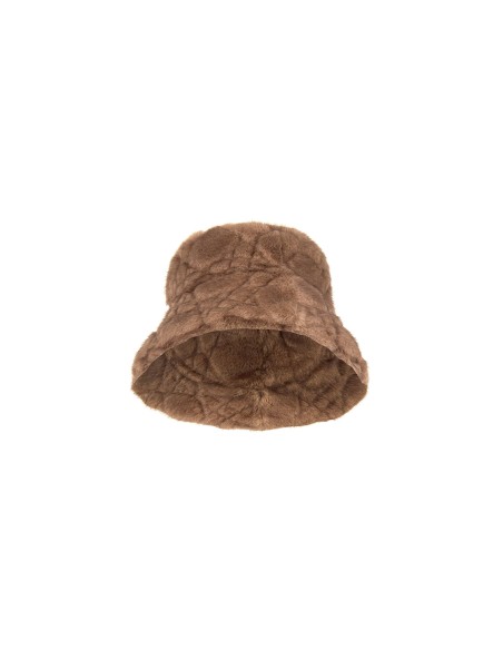 Gewatteerde buckethoed van imitatiebont Rinascimento