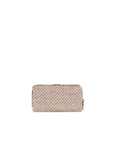 Portemonnee Travel Bag van warme stof met diagonale strepen en kettingschouderband Rinascimento 2