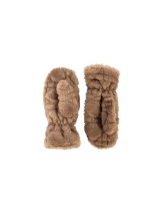 Gewatteerde handschoenen van imitatiebont van Rinascimento 2