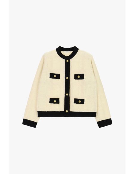 Kort vest met geometrisch motief en vier zakken van Dixie