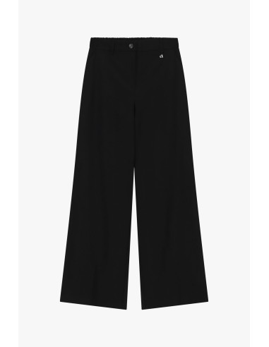Palazzo-broek met zijzakken en riemlussen Dixie