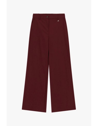 Palazzo-broek met zijzakken en riemlussen Dixie