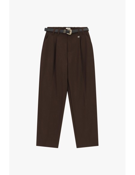 Dixie pantalon op maat met hoge taille en riem