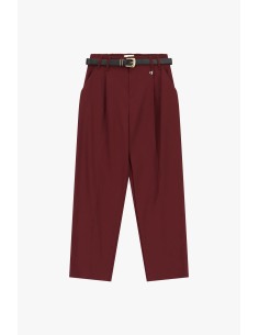 Dixie pantalon op maat met hoge taille en riem