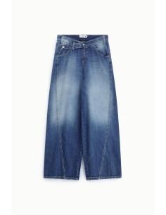Wijde jeans met diagonale riem, alstublieft 2