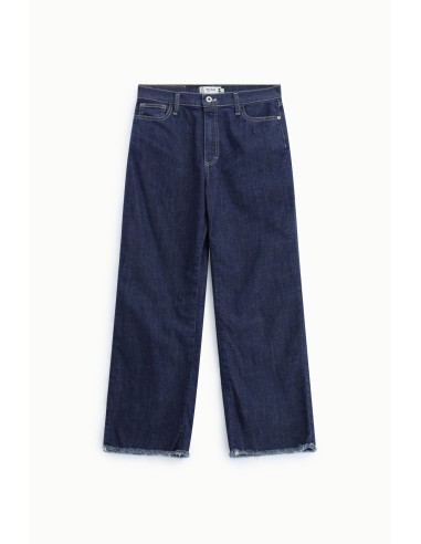 Rechte jeans met vijf zakken en gerafelde onderkant Please