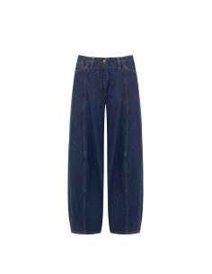 Balloonjeans met stiksels aan de voorkant van Rinascimento 2