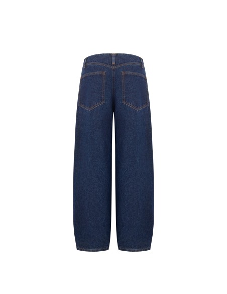 Balloonjeans met stiksels aan de voorkant van Rinascimento